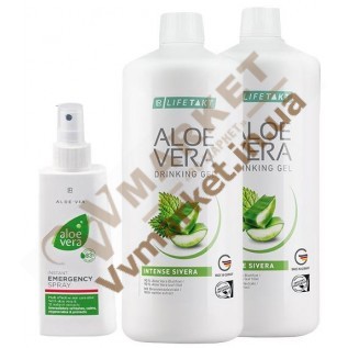 Aloe Verа гель питьевой Алоэ Вера (Алоє Вера) с экстрактом крапивы, набор 2 по 1л и Алоэ Вера Спрей, LR с доставкой вся Украина